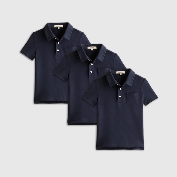 Quince Organic Cotton Long & Short Sleeve Polos (6 total) 3-4T - Picture 5 of 6